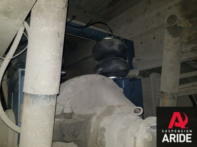Рис. 6 Пневмоподвеска на Камаз 4308 - установка на заднюю ось