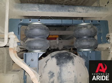 Рис. 3 Пневмоподвеска на Камаз 4308 - установка на заднюю ось