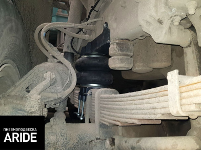 Наши проекты: Установка передней пневмоподвески на Камаз 43118 от компании «ARIDE». Доступные цены, гарантия, для заказа и получения консультации звоните 8 (800) 707-52-13. Рис. 4 Наши проекты: Установка передней пневмоподвески на Камаз 43118