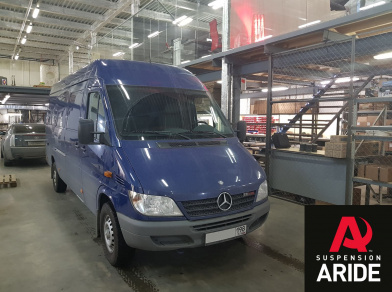 Наши проекты: Пневмоподвеска на Mercedes Sprinter Classic для комфорта - Этапы установки от компании «ARIDE». Доступные цены, гарантия, для заказа и получения консультации звоните 8 (800) 707-52-13. Рис. 9 Наши проекты: Пневмоподвеска на Mercedes Sprinter Classic для комфорта - Этапы установки