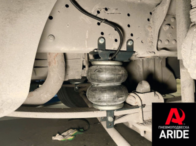 Рис. 3 Наши проекты: Установка комплекта пневмоподвески на Mercedes-Benz Atego