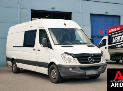 Наши проекты: Пневмоподвеска на заднюю ось Mercedes Sprinter от компании «ARIDE». Доступные цены, гарантия, для заказа и получения консультации звоните 8 (800) 707-52-13. Рис. 1 Наши проекты: Пневмоподвеска на заднюю ось Mercedes Sprinter
