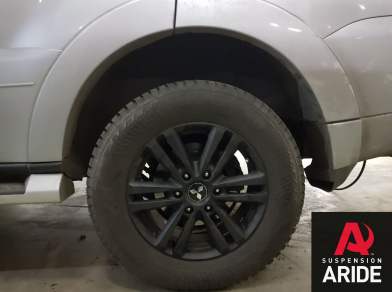 Наши проекты: Пневмоподвеска на Mitsubishi Pajero в СТО - Этапы установки от компании «ARIDE». Доступные цены, гарантия, для заказа и получения консультации звоните 8 (800) 707-52-13. Рис. 10 Наши проекты: Пневмоподвеска на Mitsubishi Pajero в СТО - Этапы установки