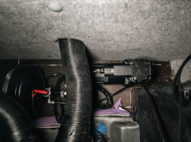 Рис. 11 Установка пневмоподушек на Peugeot Boxer