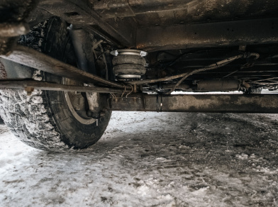 Рис. 5 Установка пневмоподушек на Peugeot Boxer