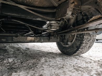 Рис. 6 Установка пневмоподушек на Peugeot Boxer