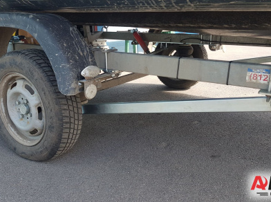 Рис. 2 Наши проекты: Установка пневматических подушек на прицеп МЗСА