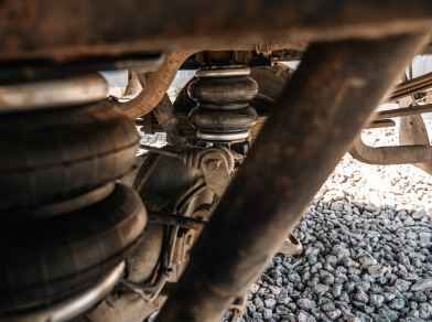 Рис. 8 Пневмоподвеска на Toyota ToyoAce LY112