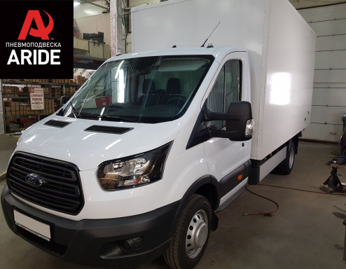 Установка комплекта задней пневмоподвески с управлением из салона Ford Transit RWD