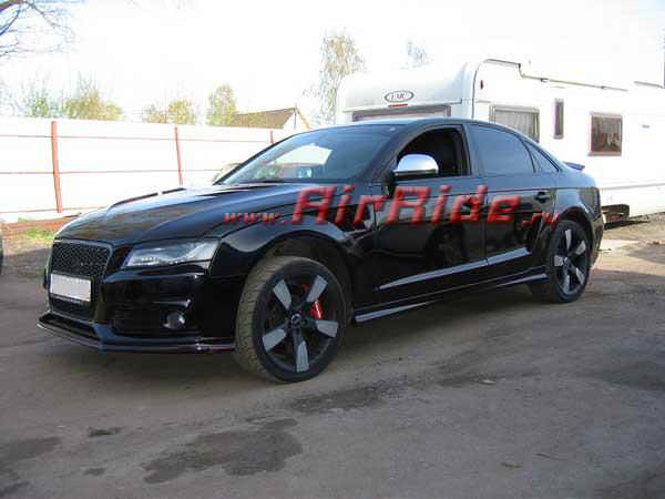 Установка пневмоподвески на Audi S4