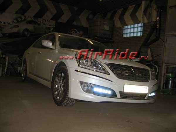 Установка пневмоподвески на Hyundai Equus