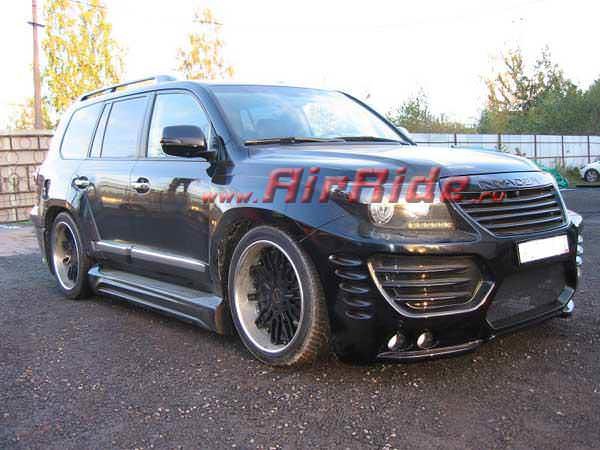 Установка пневмоподвески на Toyota Land Cruiser 200